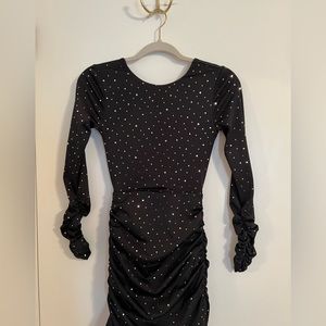 Lucy in the Sky black sequin mini dress